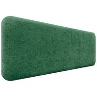 dhome cabecero tapizado en lana liso redondeado para pared acusticos cabeceros absorbentes cabezal cama dormitorio verde 140cm