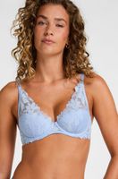 hunkemoller sujetador con aros y relleno ingrid azul