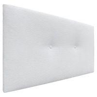 dhome cabecero de pana liso con botones 105x50 camas 105 - blanco