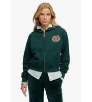 superdry para mujer w2012590a sudadera country club ziphood verde xs casual algodon