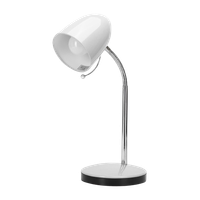 aigostar lampara de escritorio retro de metal flexo escritorio sin bombilla lampara de mesa compatible con led bombillas modelo e27 max 240v lampara lectura para leer trabajar estudiar blanco