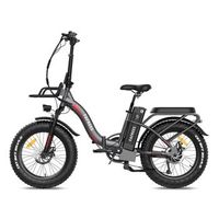bicicleta electrica urbana plegable fafrees f20 max cuadro bajo 48 v 30 ah celdas samsung gris