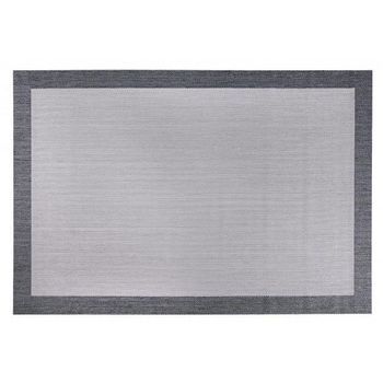 Living Dec - Alfombra Tejido De Vinilo Gris-negro 120x180