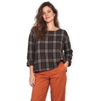 wendy trendy blusa top 260356 - checks para mujer