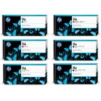 original multipack hp designjet z9dr 44-in printer ink cartridges 6 pack -p2v78a