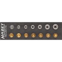 hazet 163-25114 juego de herramientas r torx r cuadrado hueco 14 pulgadas 63 mm r perfil torx exterior perfil torx interior r e4rrre11 r t10rrrt40 r numero de herramientas 14