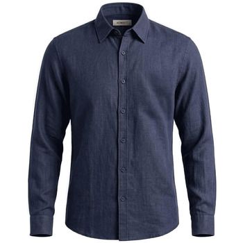 40weft Camisa manga larga BRAID 3164/2670 - 56025-W1738 BLU para hombre