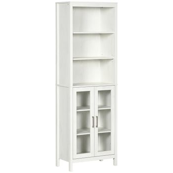 Armario de baño 53x30x162 cm blanco