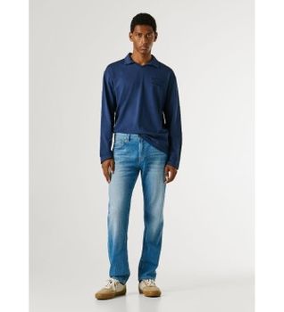 Pepe Jeans para hombre. PM20845333AB Pantalones Straight Jeans Cash Summer azul (29/32), Casual, Algodón, Denim