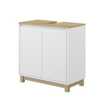 Mueble Bajo Lavabo Livia 60 X 60 Cm Con 2 Puertas Vicco