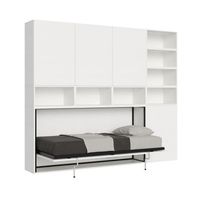 cama abatible individual horizontal kando composicion e fresno blanco