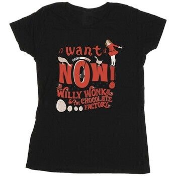 Willy Wonka Camiseta Verruca Salt I Want It Now para mujer
