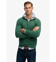 superdry para hombre m2014535a sudadera essential pique half zip verde xxl casual algodon