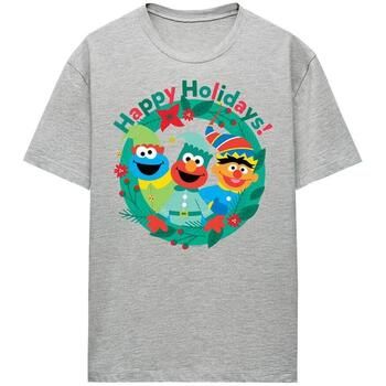 Sesame Street Camiseta Happy Holidays para mujer