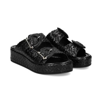 Pons Quintana Sandalias Con Plataforma Mujer - Negro Talla 39