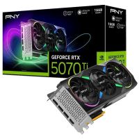 pny geforce rtx 5070 ti argb overclocked triple fan 16gb gddr7 reflex 2 rtx ai dlss4