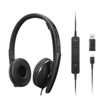 Lenovo 4XD1M45627 auricular y casco Auriculares AlÃ¡mbrico Diadema USB Tipo C Negro