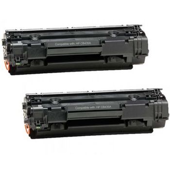 Compatible Multipack HP LaserJet P1006 Printer Toner Cartridges (2 Pack) -CB435A