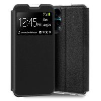 cool funda flip cover liso negro para honor 90 lite