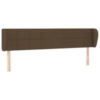 cabecerocabecero de camapanel de cabecera de tela gris oscuro 163x23x7888 cm