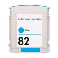 compatible cyan hp 82 high capacity ink cartridge replaces hp c4911a