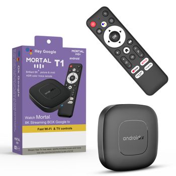 Android16 Smart Home Theatre TV Box AllwinnerH313 Asistente de Google Netflix Streaming Bluetooth reproductor multimedia 2G16G 2.4G5G Wifi T1