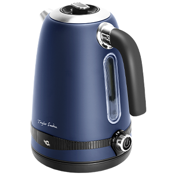 Taylor Swoden Sinbad - Hervidor de agua de 1,7 l, 2200W. Diseño retro, temperatura ajustable, pantalla LED con visualización de temperatura, función mantener temperatura. Libre de BPA, color azul