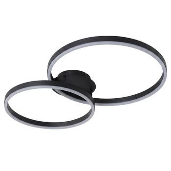 Lámpara De Techo Toolight Swe061-c Black Led
