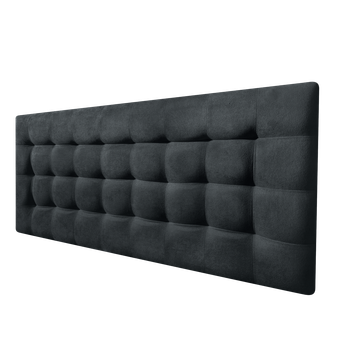 Cabecero Cama Canadá Deluxe Tapizado Tejido Antimanchas Negro 165x70cm