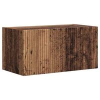 mueble de tv montado en la pared 60 x 31 x 295 cm madera vieja vidaxl
