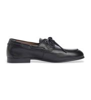 tommy hilfiger para hombre fm0fm05748 nauticos flexibles de piel negro 42 plano cordones casual