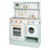 woomax - cocinita infantil de madera medidas 60x30x85 cm