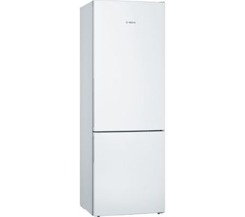BOSCH Serie 4 KGE49VW4AG 60/40 Fridge Freezer - White, White