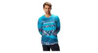 maillot de manga larga endura patchwork hombre edicion limitada azul