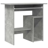 escritorio de madera contrachapada gris hormigon 80x45x74 cm vidaxl