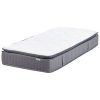 colchon de muelles ensacados con asas relleno de espuma viscoelastica funda extraible 7 zonas duro 90 x 200 cm pleasant