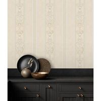 papel pintado vinilico lavable de rayas estilo victoriano con textura y relieve - osman classic stripe 676857 de gaulan - rollo de 10 m x 106 m