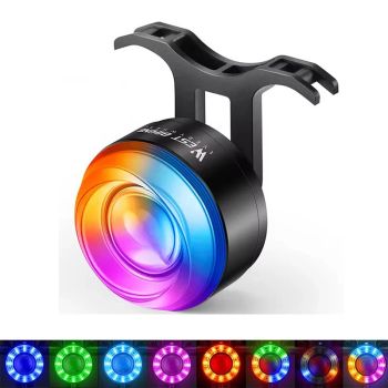 WEST BIKING Luz trasera de bicicleta con sensor inteligente de freno Batería de 400mAh 8 modos de iluminación Impermeabl