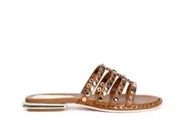 zapatilla de piel con tachuelas multicolor tan 37