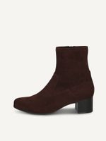 caprice bootie brown made of textiles with block heel size 39