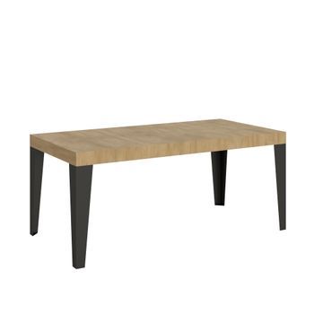 Mesa Extensible 90x200/304 Cm Flame Roble Natural Estructura Antracita