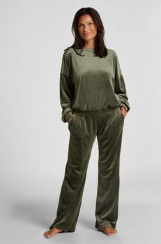 Hunkemöller Petite Pantalón de pijama de terciopelo Verde