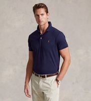 polo ralph lauren para hombre 710713130006 polo custom slim fit de algodon suave marino xl casual manga corta