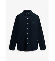 superdry para hombre m4011037a camisa classic oxford ls eclipse marino s algodon clasico manga larga