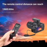 aodelan-temporizador inalambrico wtr-2 control remoto disparador c6 c8 n8 n10 s6 s8 o6 p6 cable para camara canon nikon y sony