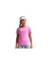 camiseta de fitness nike one fitted dri-fit infantil morado