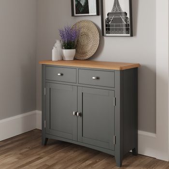 Arlia Oak and Grey 2 Door Sideboard