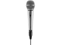 microfono - hama jam star 100 hz 10 khz dinamico cardioide cable 3m plata