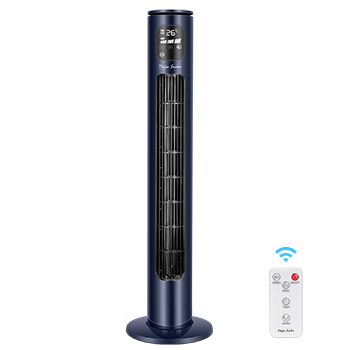 Taylor Swoden Lyric - Ventilador de torre con mando a distancia, pantalla LED, 50W, temporizador 24 horas, 3 velocidades, 3 modos de funcionamiento. Ventilador silencioso de torre y oscilación de 70 °