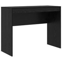 escritorio - mesa de ordenador roble negro 100 x 40 x 76 cm madera contrachapada